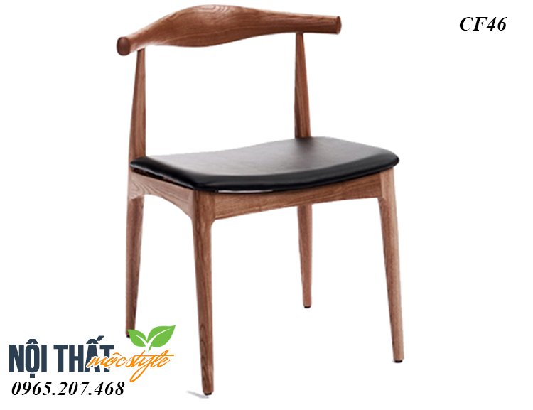 Ghế cafe CF46-bull chair thiết kế vững chãi, chắc khỏe, ấm áp đầy lôi cuốn