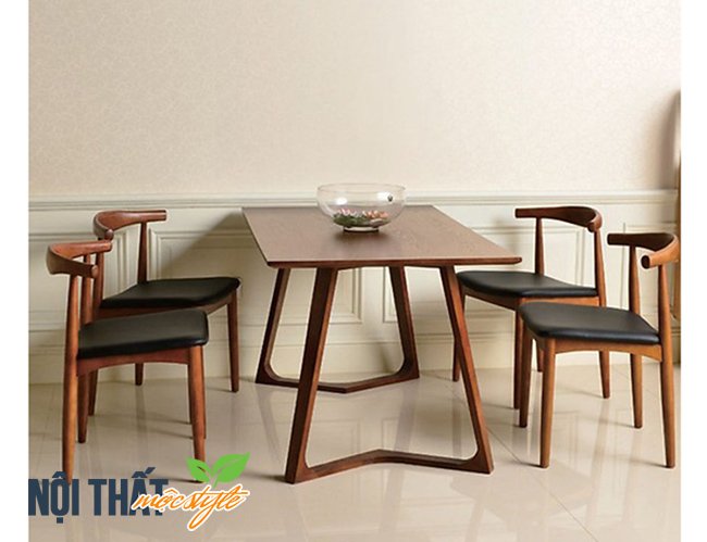 Ghế gỗ mặt nệm đẹp CF46 - ghế bàn ăn gia đình và nhà hàng sang trọng