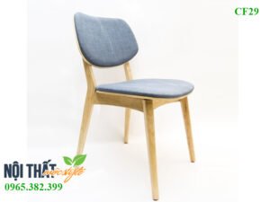 Thiết kế ghế ăn PLC CF29 bọc nệm nỉ Hàn cao cấp êm ái