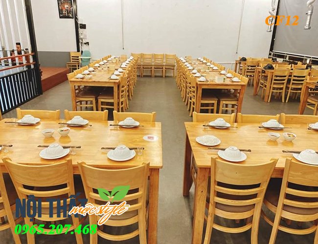 Bàn ghế Cabin CF12 lựa chọn hàng đầu cho không gian nhà hàng, quán ăn