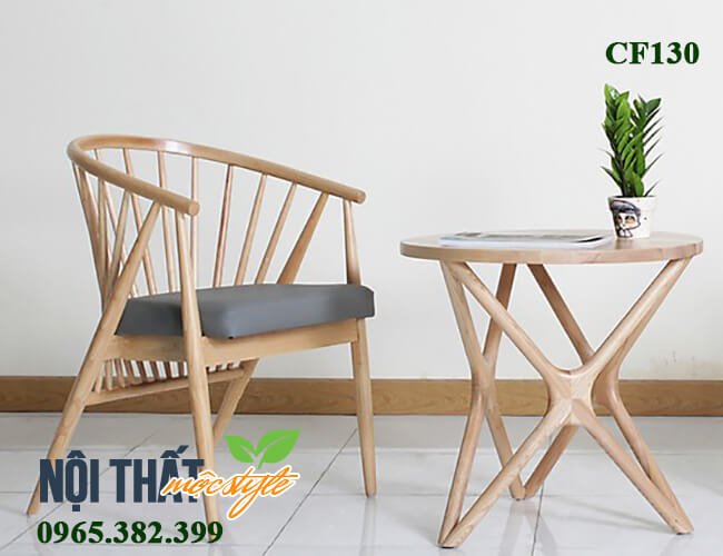 Sang trọng, lịch sự cùng mẫu bàn ghế cafe CF130 