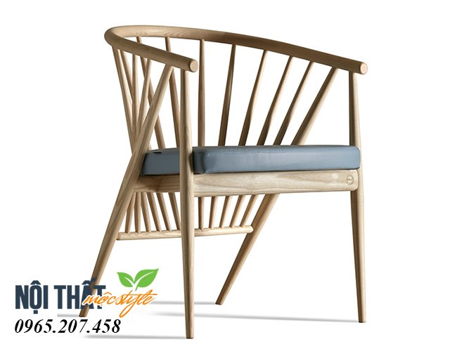 Ghế cafe gỗ Genny thiết kế ấn tượng, với nguồn nguyên liệu gỗ cao su tự nhiên bền đẹp