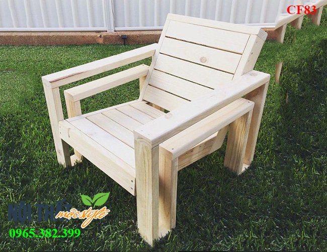 Ghế gỗ cafe CF83 mang nét mộc mạc sơ khai, thiết kế mới mẻ cho không gian cafe của bạn