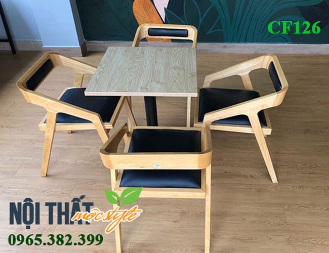 Bàn ghế cafe CF126 mang phong cách Nhật Bản thu hút