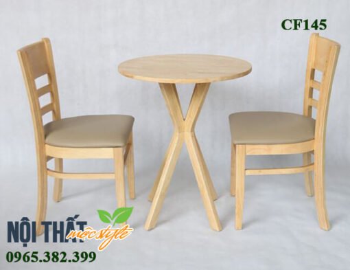 Bàn ghế cafe CF145 đơn giản, hiện đại