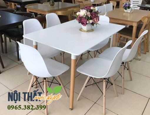 Sử dụng làm bàn ghế ăn gia đình bừng sáng mọi căn hộ chung cư