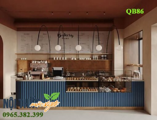 Quầy bar QB86 - quầy cafe hiện đại với tông màu cực chất