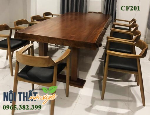 Bàn ghế CF201 được bố trí trong khu vực phòng họp đẳng cấp