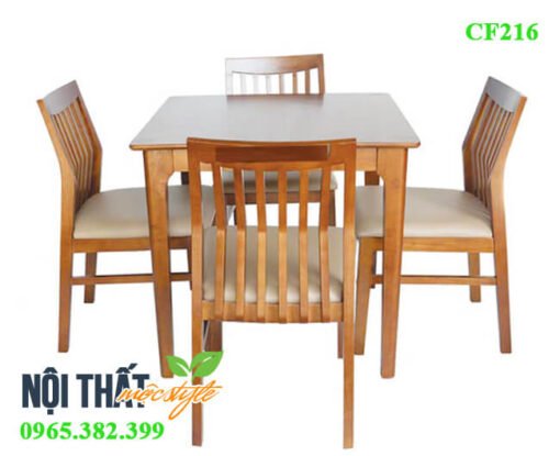 Bàn ghế cafe CF216 với bàn vuông mạnh mẽ