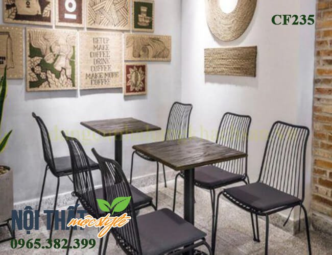 Bàn ghế cafe CF235- hiện đại, sang trọng mềm mại